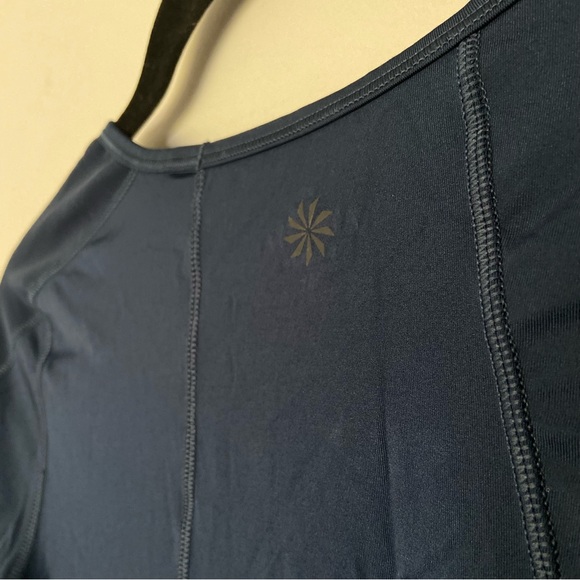 Athleta Sculptek Stealth Top Long Sleeve Shirt-Constellation Blue-Size Medium - Picture 5 of 5